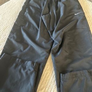 Nike Sweatpants Mens XL Black Embroidered Swoosh Logo Drawstrings Sweatpants